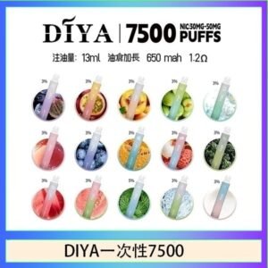 DIYA叮啞拋棄式7500 Puffs一次性電子煙3%